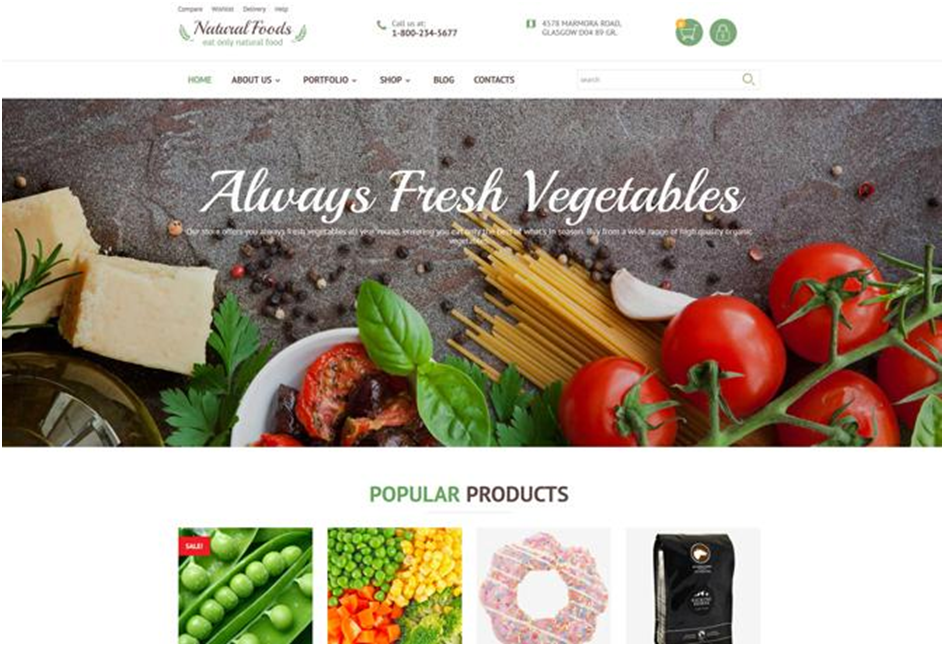 Natural Foods WooCommerce Theme