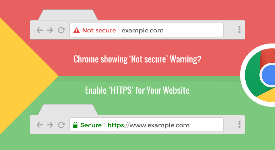 Enable HTTPS for your website Google Chrome 56