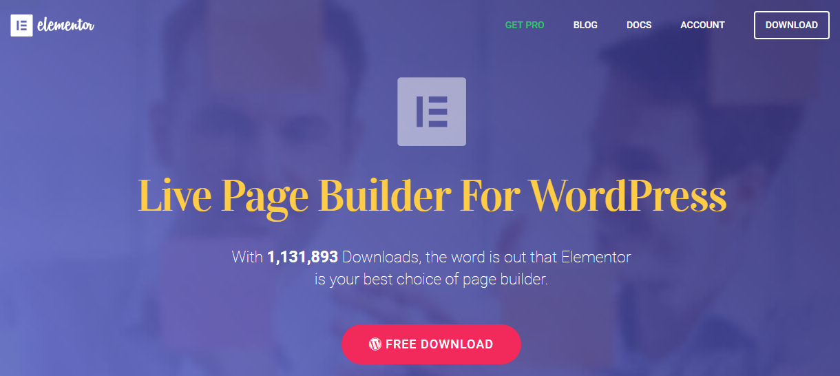Live page builder