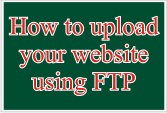 How to upload your website using FTP