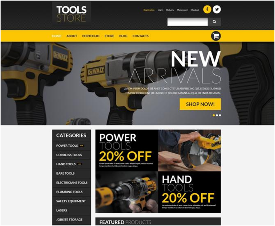 Tools Online Store WooCommerce Theme