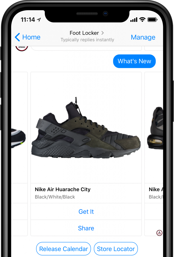 Nike chatbot example