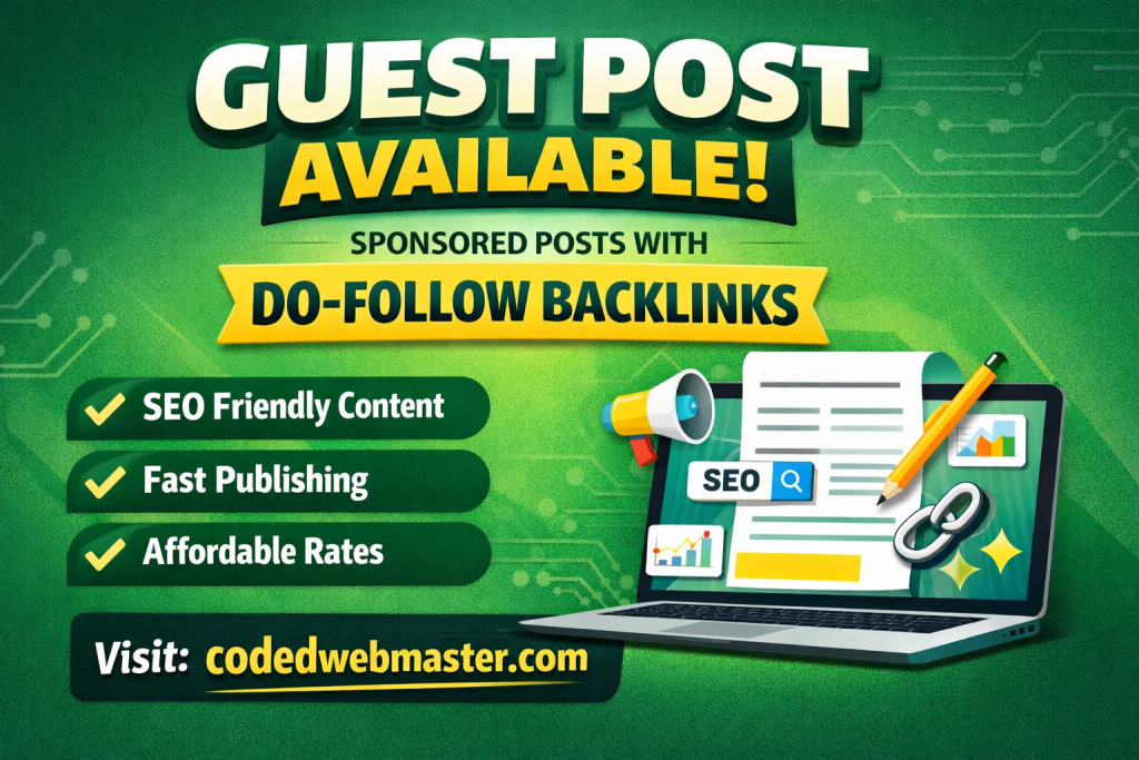 Guest Post Available