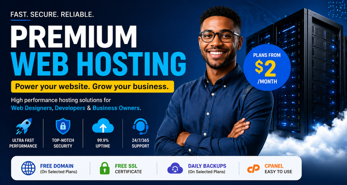 Premium web hosting solutions for businesses